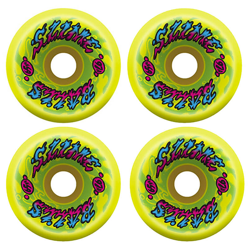 65mm Goooberz Big Balls Yellow 97A Slime Balls Skateboard Wheels